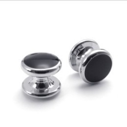 Deft Design Delicate Kleuren Hoge Kwaliteit Titanium Manchetknopen En Knopen
