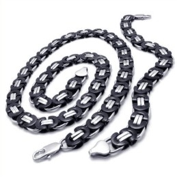 Vakkundige Vervaardiging Van Delicate Kleuren, Hoogwaardige Titanium Sieradenset Inclusief Ketting En Armband