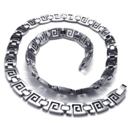 Vakkundige Vervaardiging Kleurbriljantie Uitstekende Kwaliteit Titanium Sieradenset Inclusief Ketting, Armband