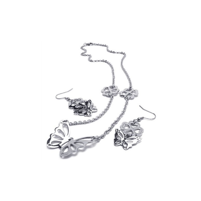 Aantrekkelijk Ontwerp, Kleur, Glans, Stabiele Kwaliteit, Titanium Sieradenset Inclusief Ketting, Hanger En Oorbel Aantrekkelijk Ontwerp, Kleur, Glans, Stabiele Kwaliteit, Titanium Sieradenset Inclusief Ketting, Hanger En Oorbel