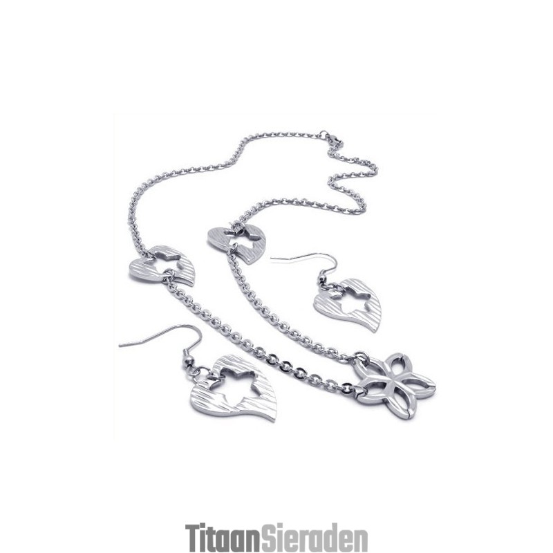 Vakkundige Vervaardiging, Kleurbriljantie, Betrouwbare Kwaliteit, Titanium Sieradenset Inclusief Ketting, Hanger En Oorbel Vakkundige Vervaardiging, Kleurbriljantie, Betrouwbare Kwaliteit, Titanium Sieradenset Inclusief Ketting, Hanger En Oorbel