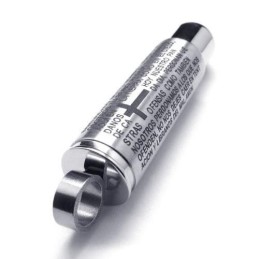 Heren Kruisketting Van Puur Titanium Met Kogelhanger (Nieuw)