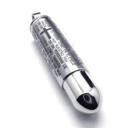 Heren Kruisketting Van Puur Titanium Met Kogelhanger (Nieuw)