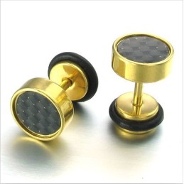Modern Design, Kleur, Briljantie, Stabiele Kwaliteit Titanium Oorbellen