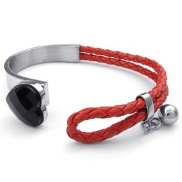 Prachtig Ontwerp, Mooie En Kleurrijke, Betrouwbare Titanium Leren Armband