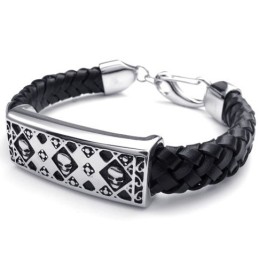 Behendig Ontwerp, Delicate Kleuren, Betrouwbare Kwaliteit Titanium Leren Armband