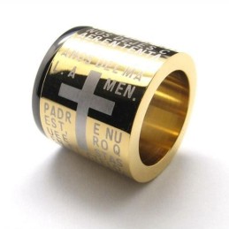 Herenketting Met Kruisringen Van Puur Titanium (Nieuw)