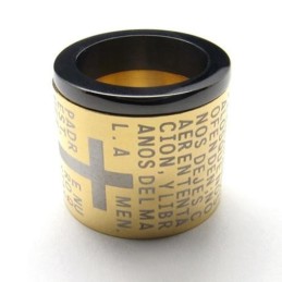 Herenketting Met Kruisringen Van Puur Titanium (Nieuw)
