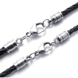 Vakkundige Vervaardiging Delicate Kleuren Uitstekende Kwaliteit Titanium Leren Ketting