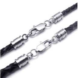 Deft Design Delicate Kleuren Wereldwijd Bekende Titanium Leren Ketting