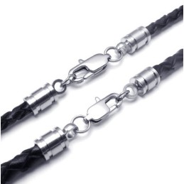 Professioneel Ontwerp, Delicate Kleuren, Betrouwbare Kwaliteit Titanium Leren Ketting