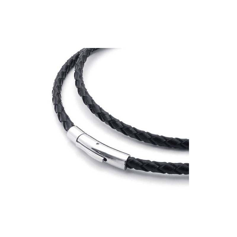 Rationele Constructie Kleur Briljantie Stabiele Kwaliteit Titanium Leren Ketting