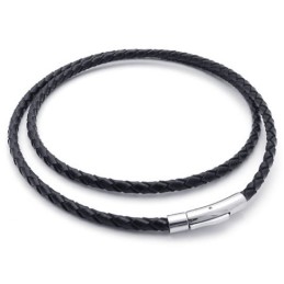 Rationele Constructie Kleur Briljantie Stabiele Kwaliteit Titanium Leren Ketting