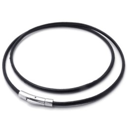 Modieuze Patronen, Kleurbriljantie, Superieure Kwaliteit Titanium Leren Ketting