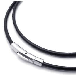 Modieuze Patronen, Kleurbriljantie, Superieure Kwaliteit Titanium Leren Ketting