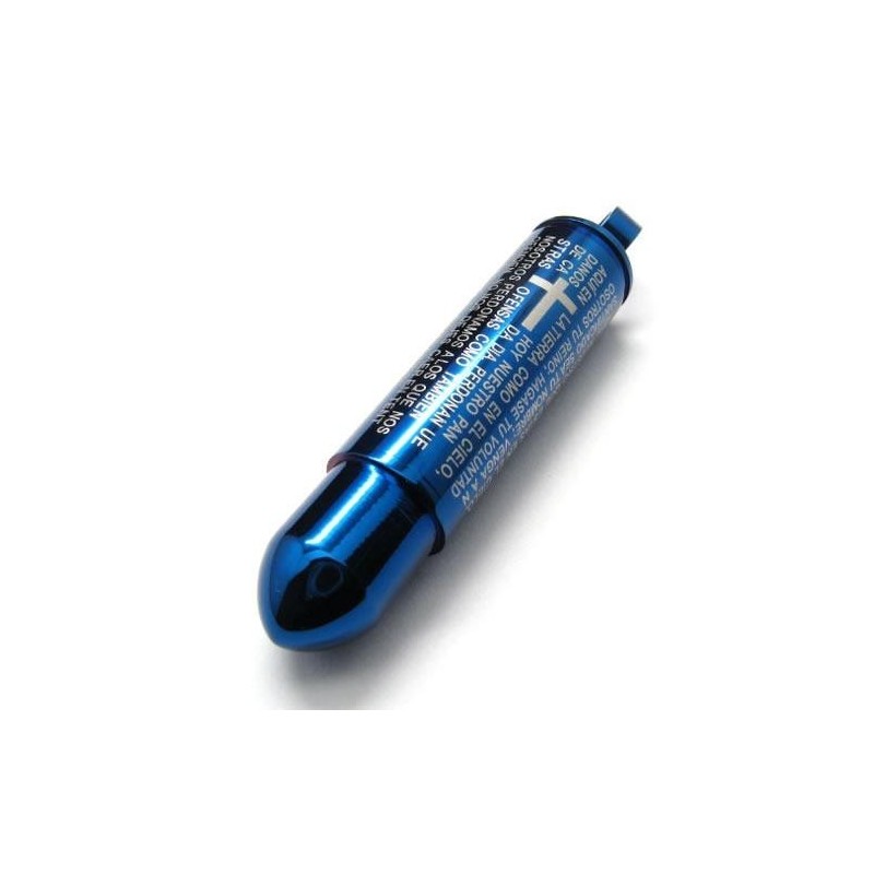 Heren Blauwe Pure Titanium Kruis Ketting Kogel Hanger Heren Blauwe Pure Titanium Kruis Ketting Kogel Hanger