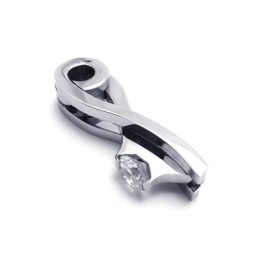 Heren Zilveren Hanger Ketting Van Puur Titanium (Nieuw)