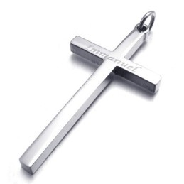 Geavanceerde Technologie Kleurbriljantie Heeft Een Lang Verhaal Titanium Kruis Hanger