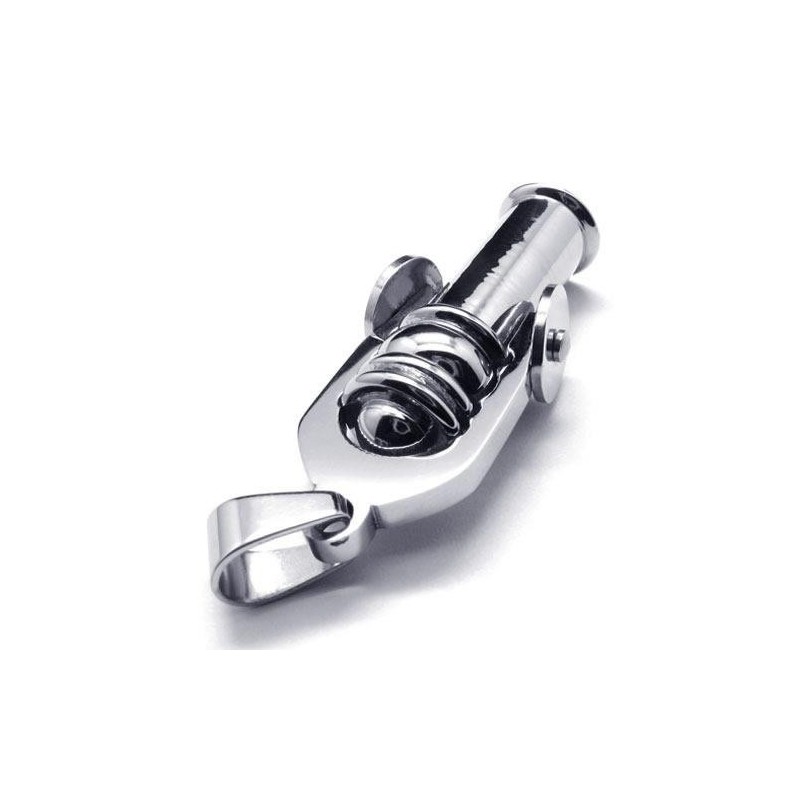 Heren Zilveren Kanon Hanger Ketting (Nieuw) Heren Zilveren Kanon Hanger Ketting (Nieuw)