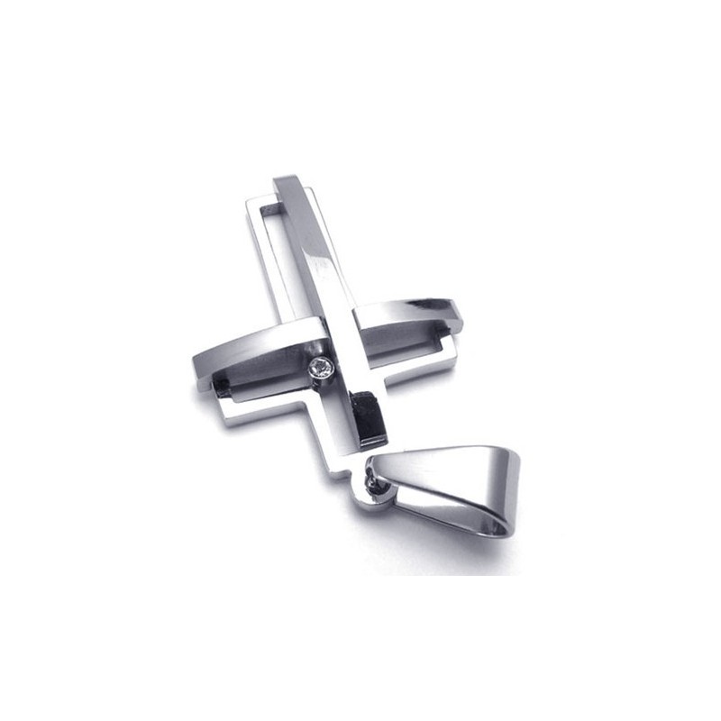 Voor Uw Selectie Kleurbriljantie Om Een Lang Verhaal Te Hebben Titanium Kruis Hanger