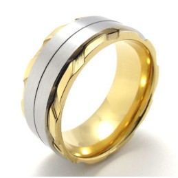 Elegante Vorm, Prachtige Kleuren, Uitstekende Kwaliteit Titanium Ring