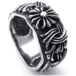 Modieuze Patronen, Kleurbriljantie, Uitstekende Kwaliteit Titanium Ring